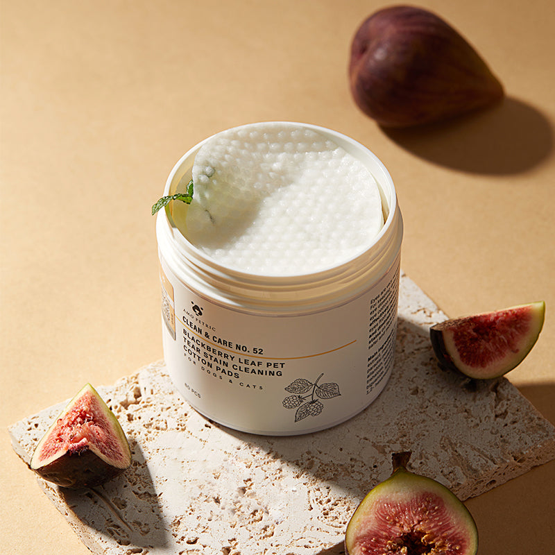 Amo Petric Blackberry leaf pet tear stain cleaning cotton pads