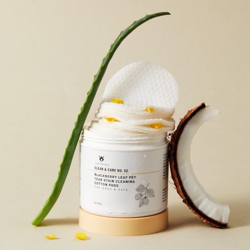 Amo Petric Blackberry leaf pet tear stain cleaning cotton pads